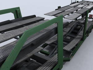 car transporter truck 3D Model