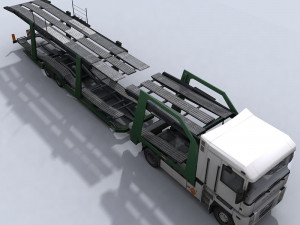 car transporter truck 3D Model