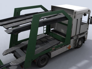 car transporter truck 3D Model