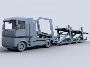 car transporter truck 3D Model