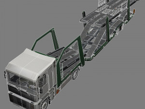 car transporter truck 3D Model