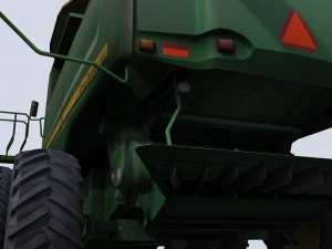 combine harvester 1 with belt pickup 3D 模型