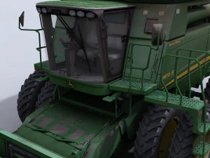 combine harvester 1 with belt pickup 3D Model