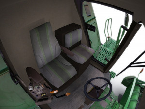 combine harvester 1 with belt pickup 3D 模型