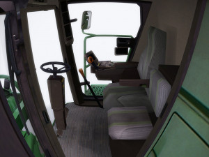 combine harvester 1 with belt pickup 3D 模型
