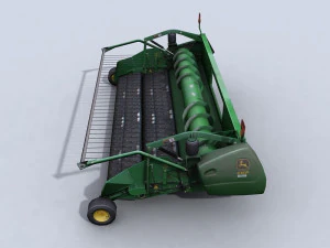 combine harvester 1 with belt pickup 3D Model