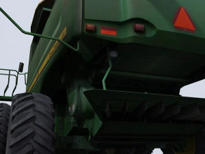 combine harvester 1 with draper platform 3D Model
