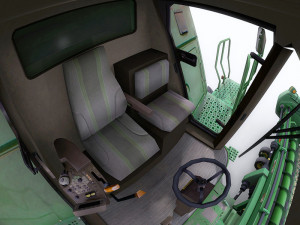 combine harvester 1 with draper platform 3D Model