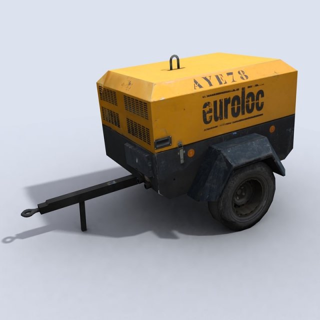 compressor Model 3D .c4d .max .obj .3ds .fbx .stl .blend 