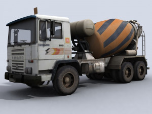 concrete mixer truck Modelo 3D