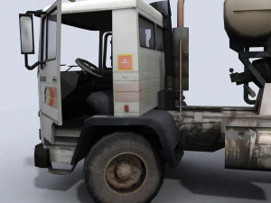 concrete mixer truck 3D Model