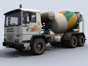 concrete mixer truck 3D Model