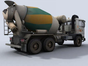 concrete mixer truck 3D Model