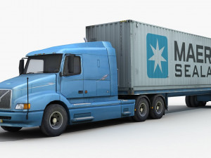 container truck 1 3D Model