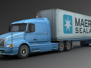 container truck 1 3D Model