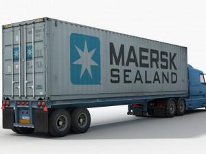 container truck 1 3D Model