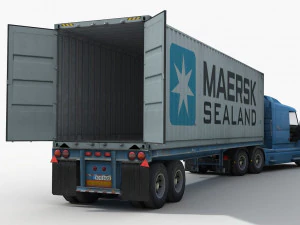container truck 1 3D Model