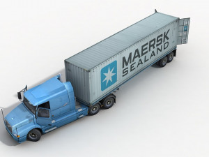 container truck 1 3D Model