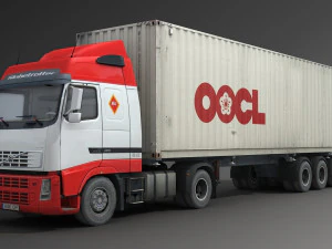 container truck 2 3D Model
