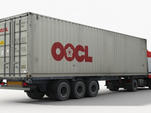 container truck 2 Modelo 3D