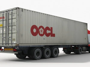 container truck 2 3D Model