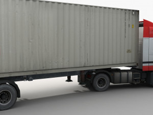 container truck 2 Modelo 3D