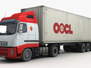 container truck 2 Modelo 3D