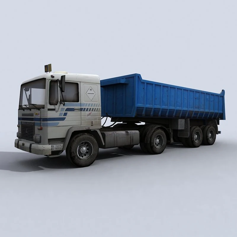 dump truck 3D Model .c4d .max .obj .3ds .fbx .stl .blend 