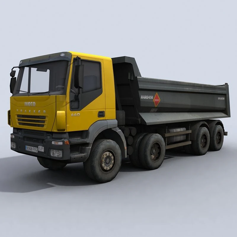 dump truck 3D Model .c4d .max .obj .3ds .fbx .stl .blend 
