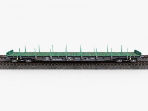 flat wagon 3D 模型