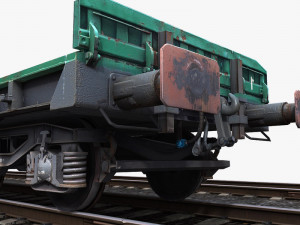 flat wagon 3D 模型