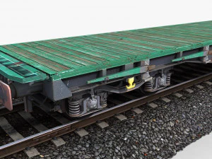 flat wagon 3D Model