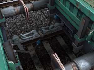 flat wagon 3D 模型