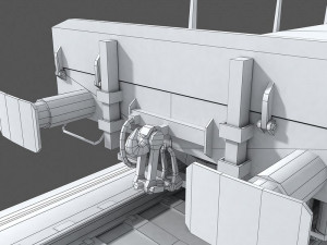 flat wagon 3D 模型