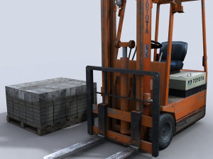 forklift 1 3D Model