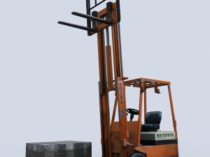 forklift 1 3D मॉडल