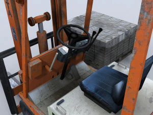 forklift 1 3D Model