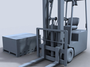 forklift 1 3D मॉडल