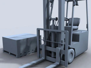 forklift 1 3D Model