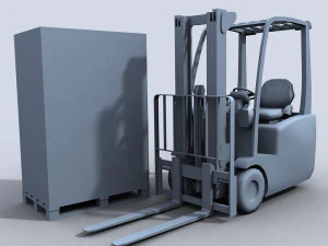 forklift 2 3D Model