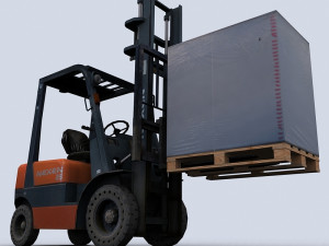 forklift 3 3Dモデル