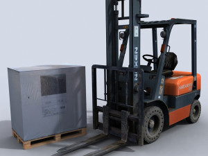 forklift 3 3Dモデル