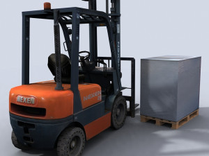 forklift 3 3Dモデル