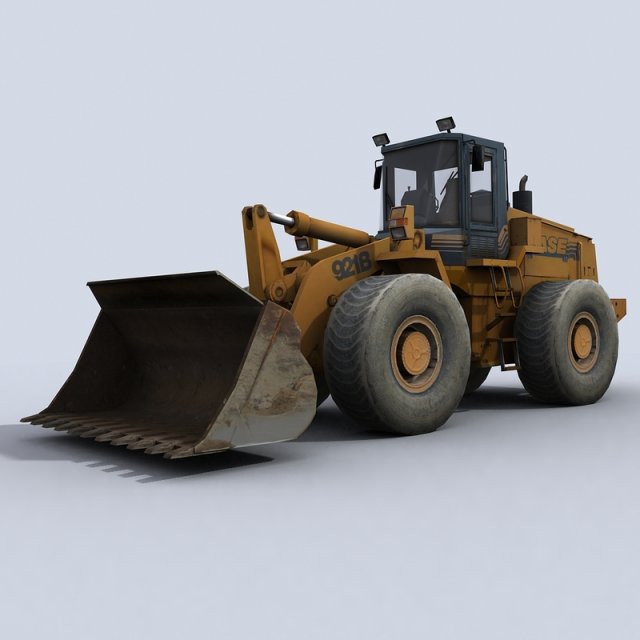 front loader 1 3D Model .c4d .max .obj .3ds .fbx .stl .blend 