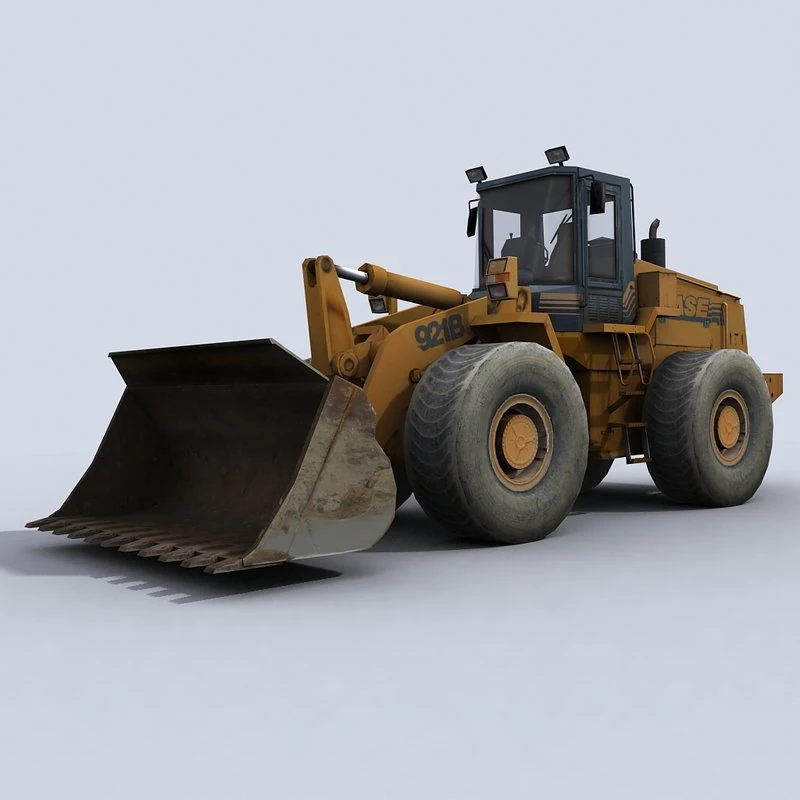 front loader 1 3D Model .c4d .max .obj .3ds .fbx .stl .blend 