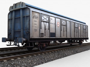 goods wagon 1 3Dモデル