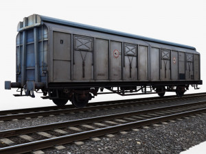 goods wagon 1 3D Model
