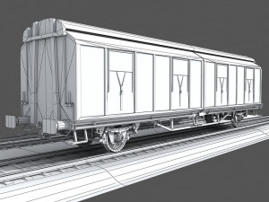 goods wagon 1 3D Model