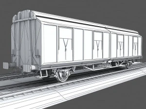 goods wagon 1 3D Model