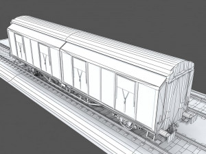 goods wagon 1 3D Model